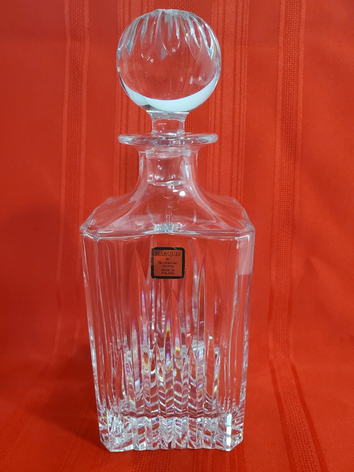 Marquis by Waterford Crystal Decanter with Stopper Made In Poland - No Chips