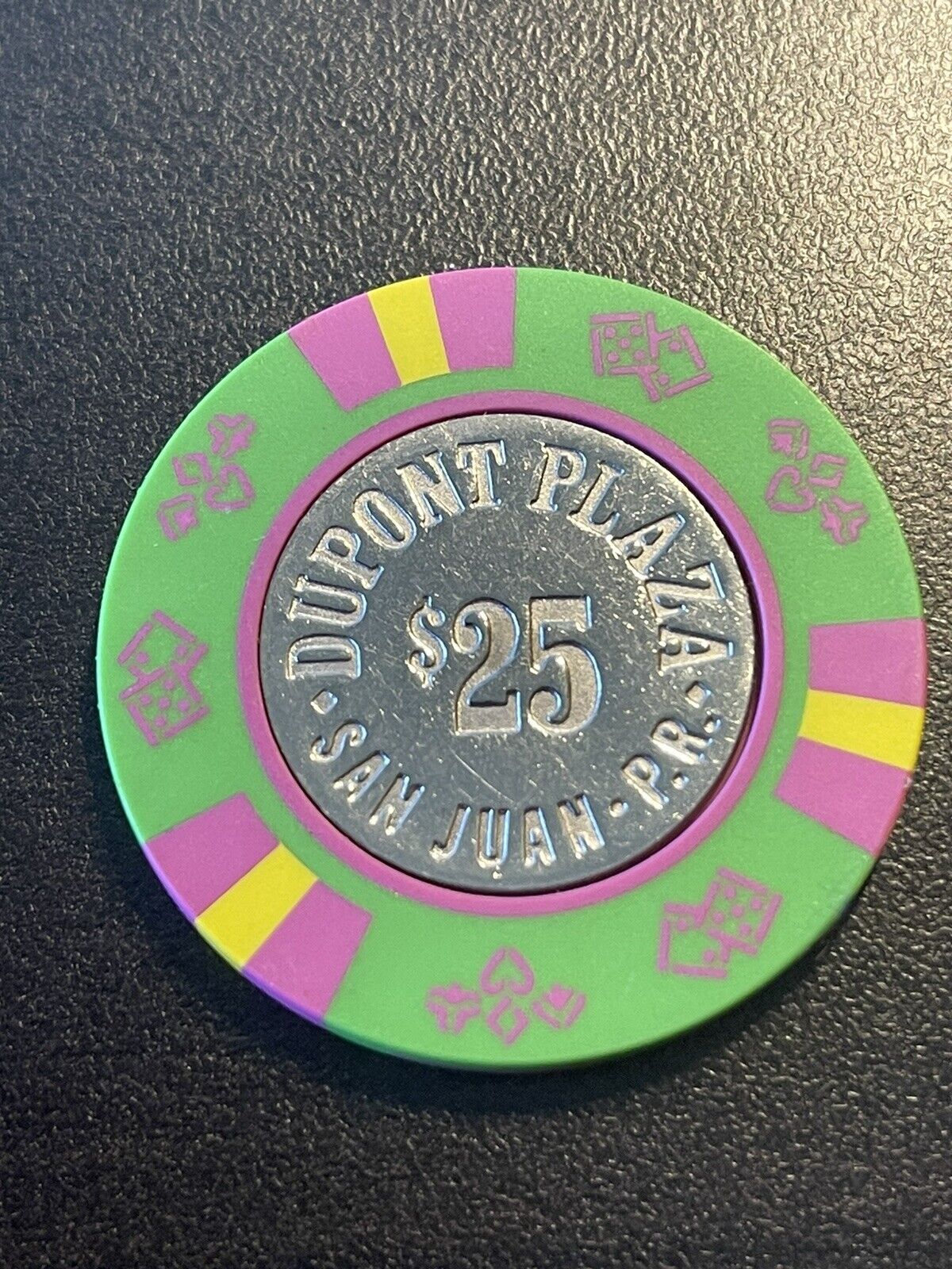 $25 Dupont Plaza San Juan Puerto Rico Casino Chip DPL-25 ***VERY RARE***