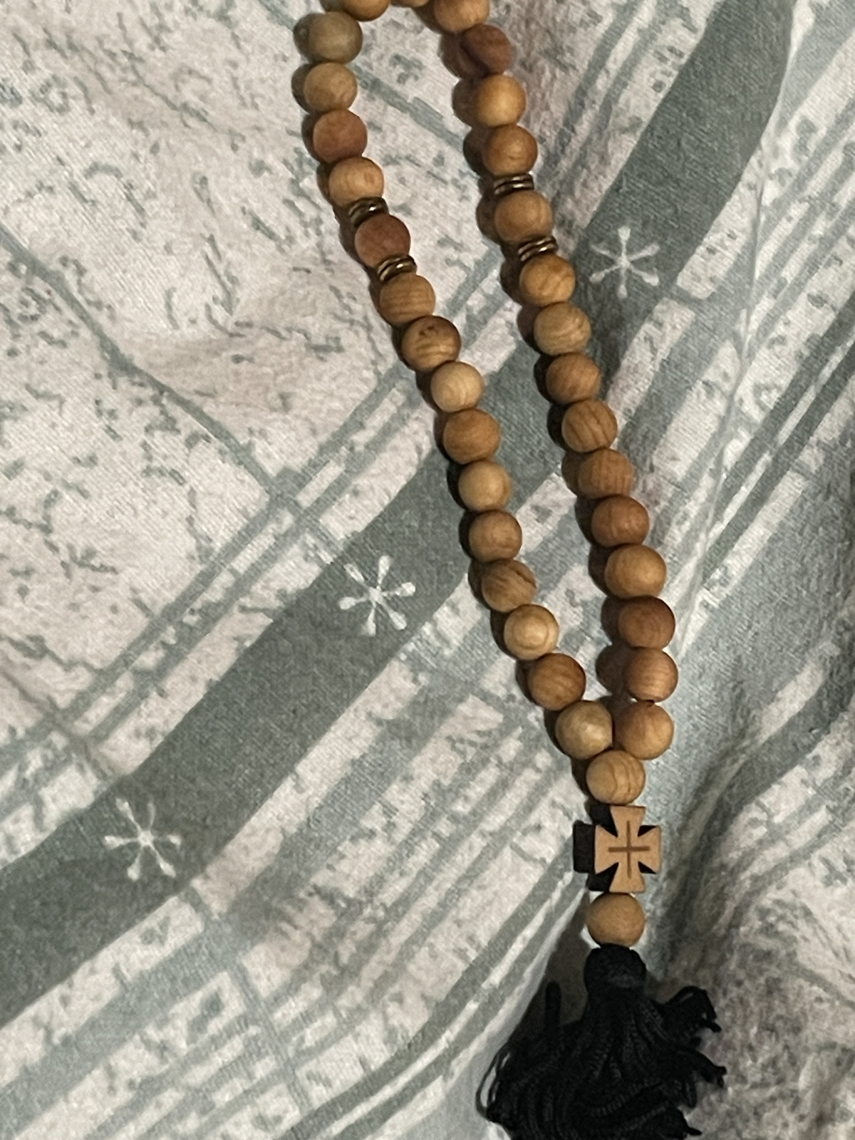 33 Wooden Beads Orthodox Christian Prayer Rope Chotki Rosary for Jesus Prayer