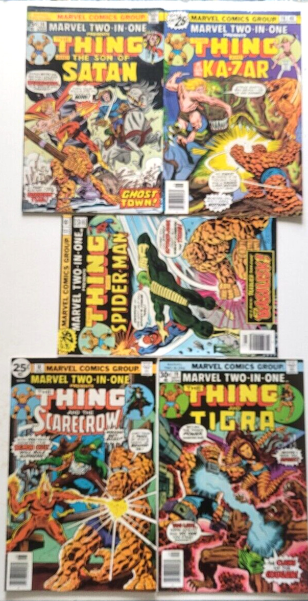 Marvel Two In One #14, 16, 17, 18, 19.   5 BOOKS