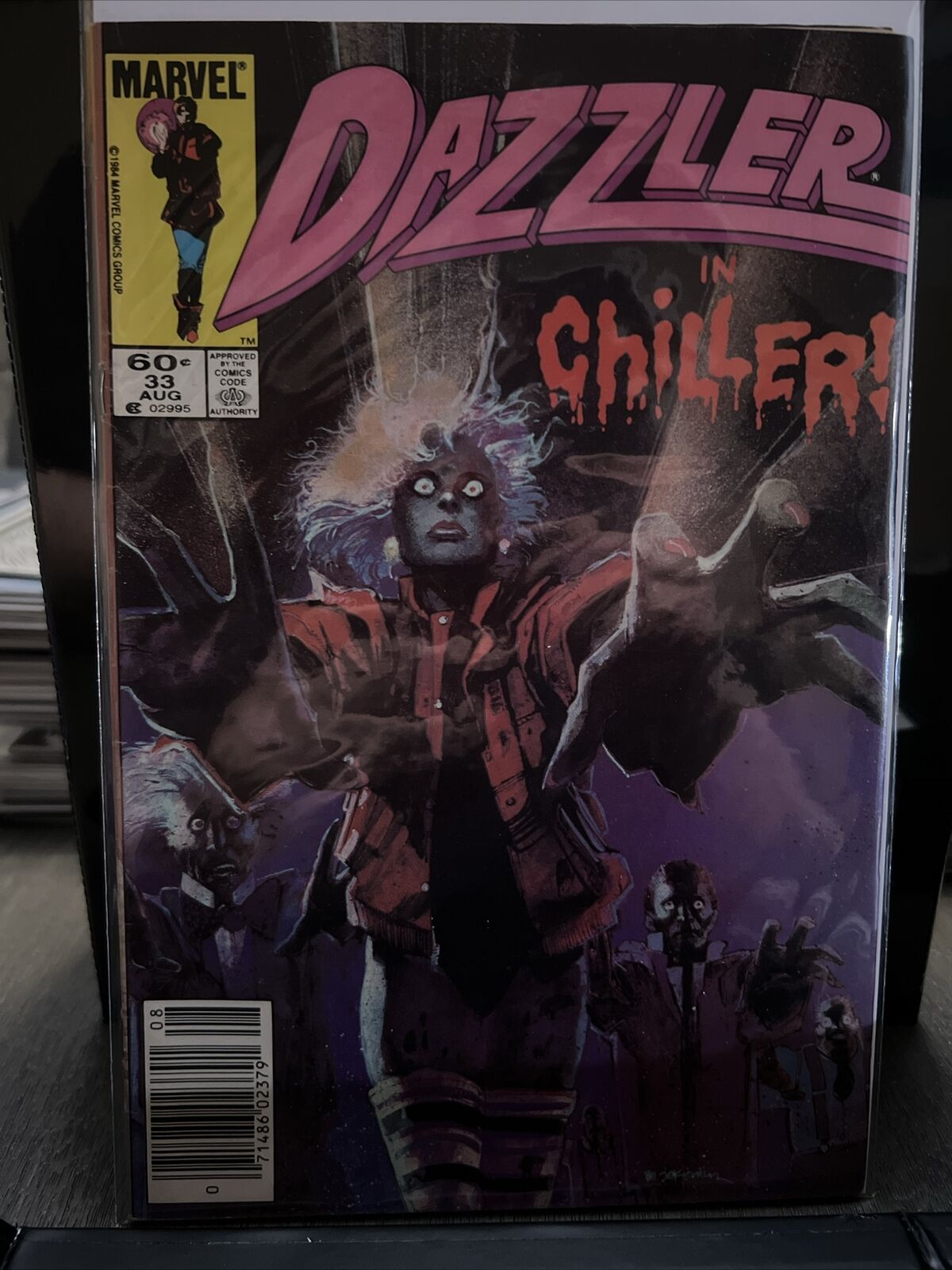 Dazzler #33 Marvel 1984 Michael Jackson Thriller Homage Newstand