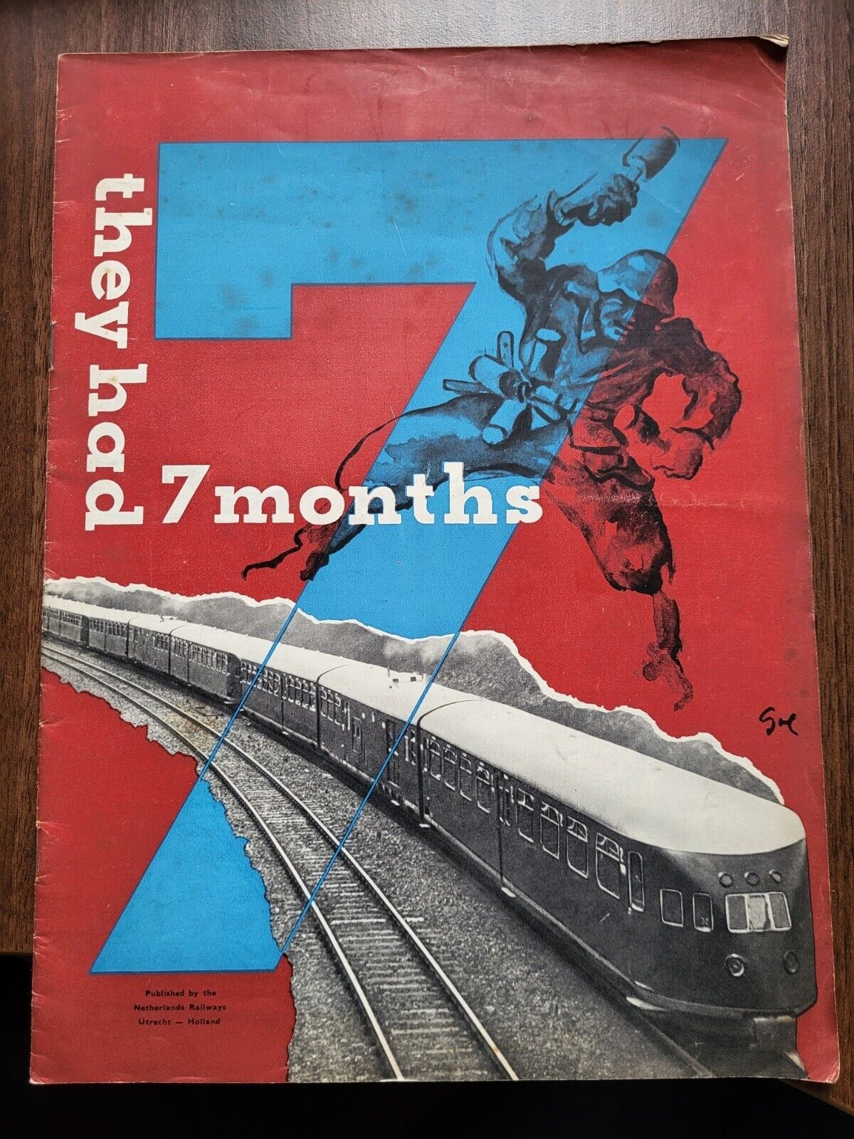 Netherlands Railways Brochure Dated 1946  They Had 7 Months