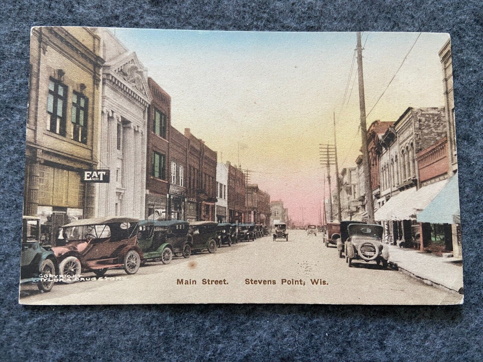 1939 Main Street, Stevens Point, Wisconsin Vintage Postcard