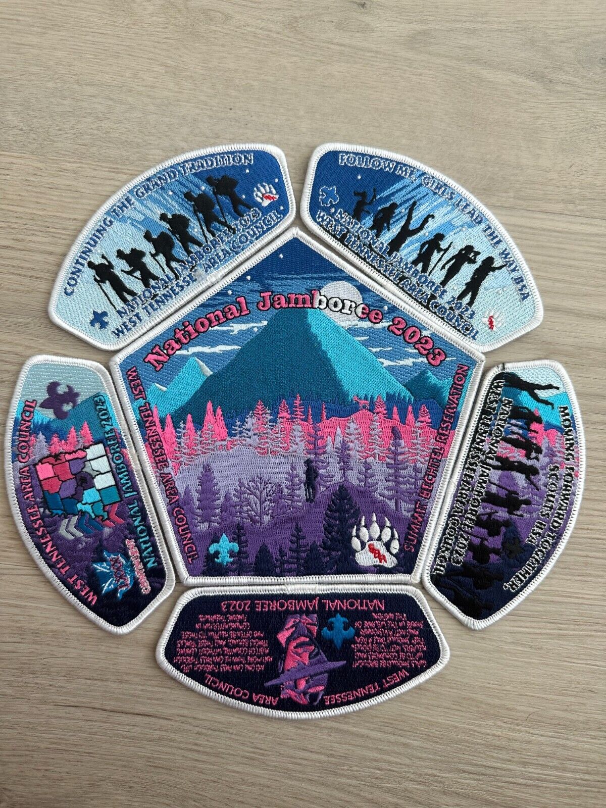 2023 National Jamboree West Tennessee Council Patch Set - Limited Edition