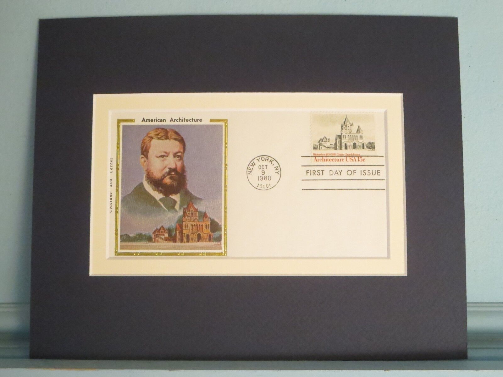 Architect Henry Hobson Richardson designs Trinity Church & First Day Cover   
