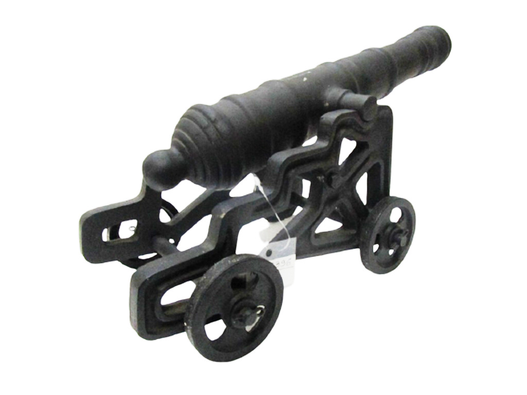 VINTAGE style CANNON with STAND –  World War Military - Unique Home Décor (5372)