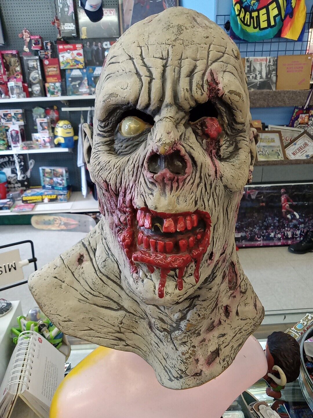RARE Death Studios zombie Vintage Halloween Mask 1989 Very awesome 