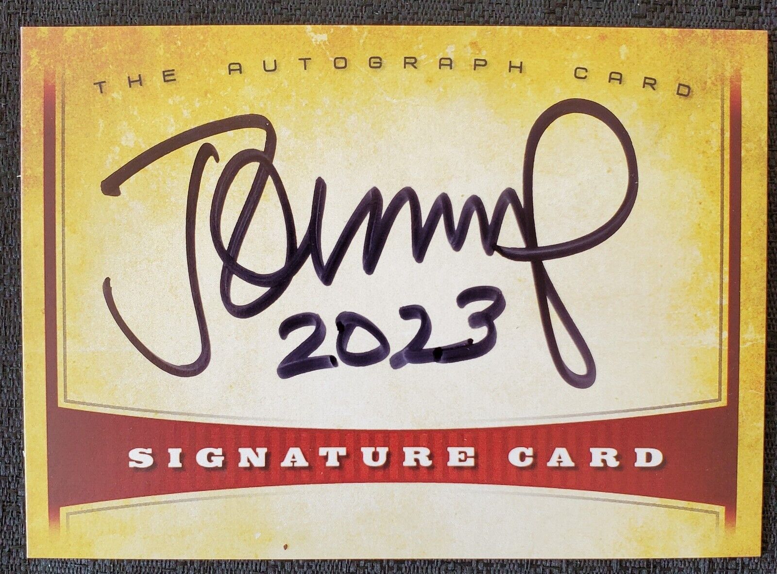 2023 John Cougar Mellencamp Autograph Signature Card AC01