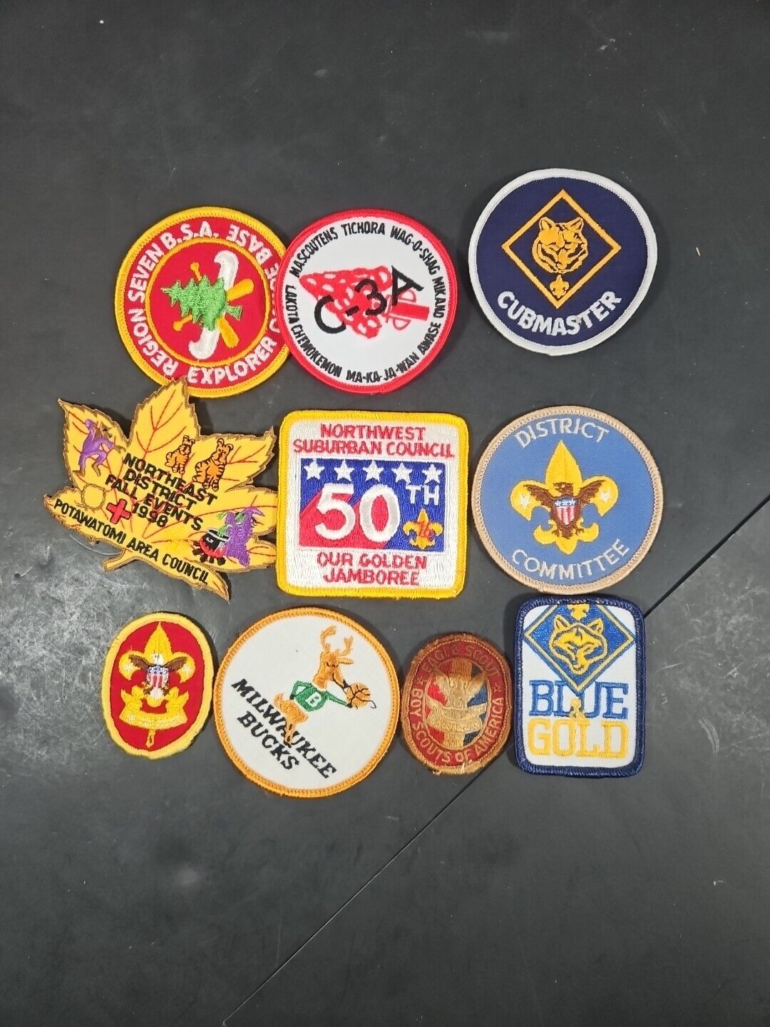 Vtg BSA Boy Scouts Of America Vintage Mixed Lot Of 10 Patches Badges GUC #6