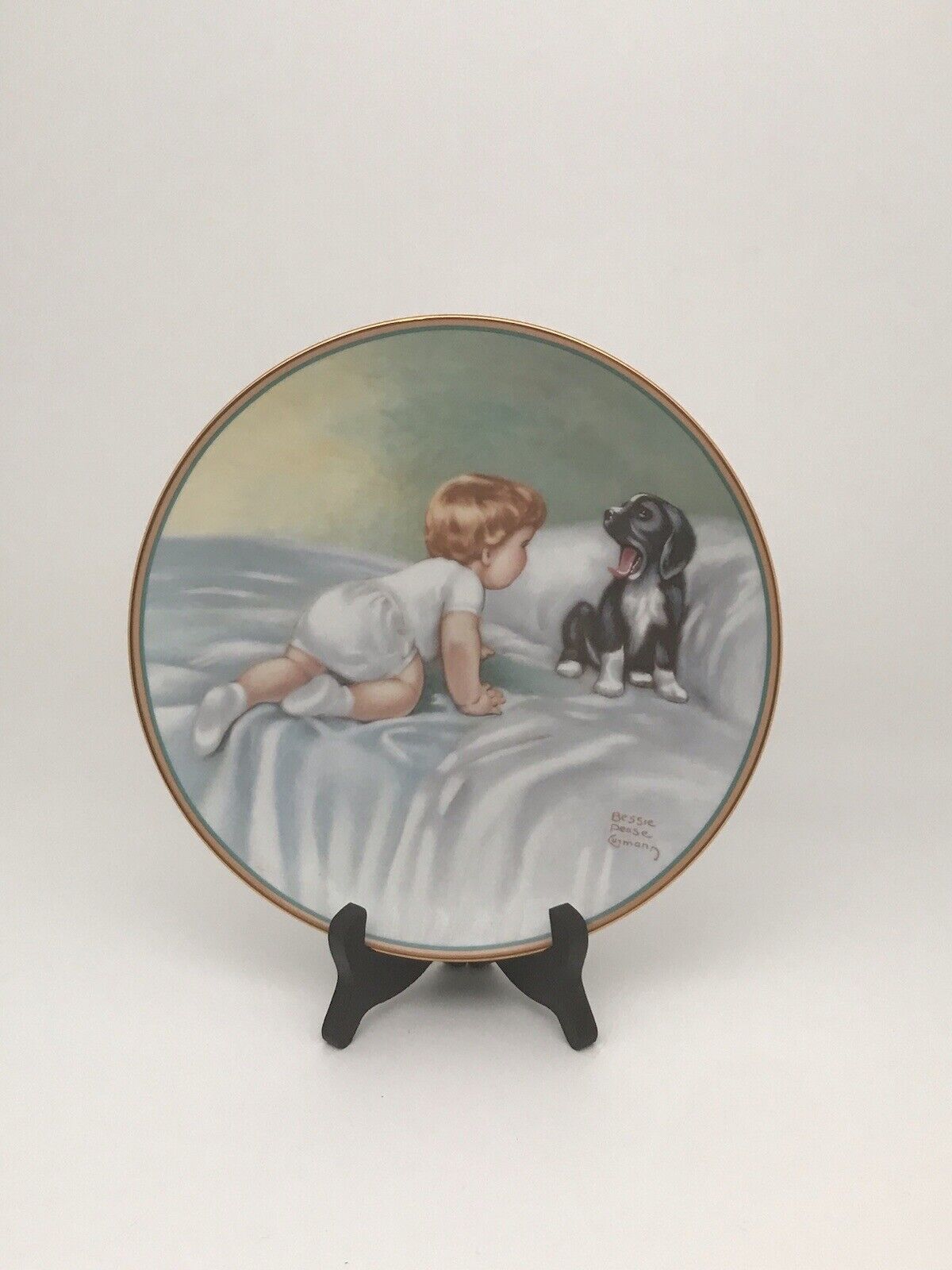 Who’s Sleepy Collector Plate Bessie Pease Gutmann # 1608B -1985 Age …113