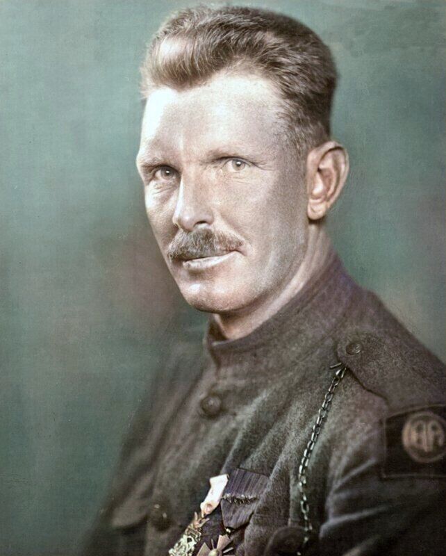 World War Hero SGT ALVIN YORK Colorized Classic History Picture Photo 4x6