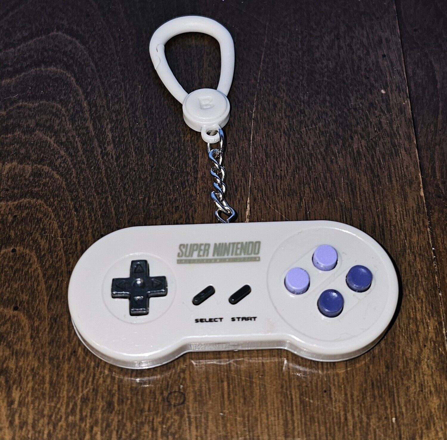 Super Nintendo controller keychain