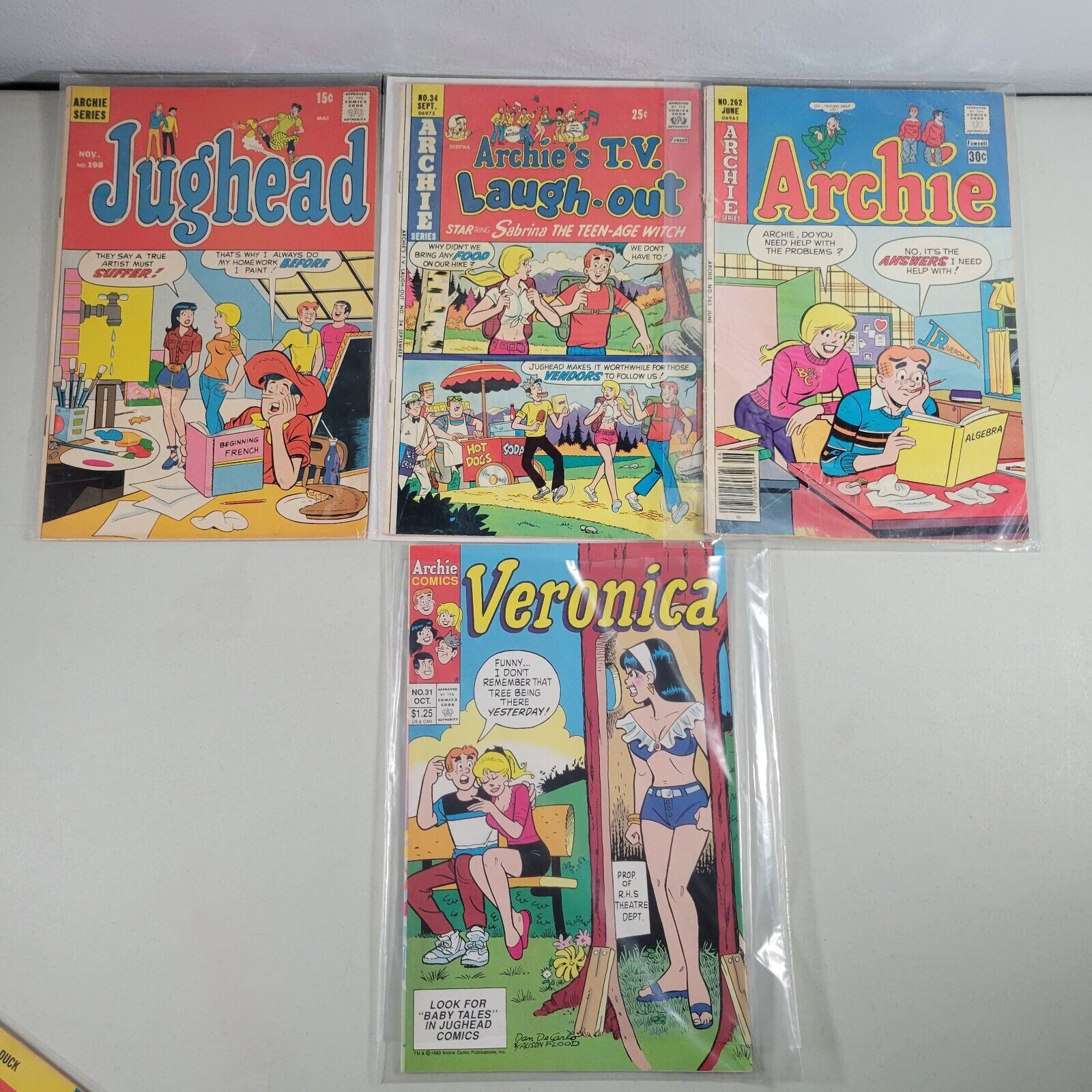 Archie Series Comic Book Lot Jughead Veronica Archie Vintage With Flaws