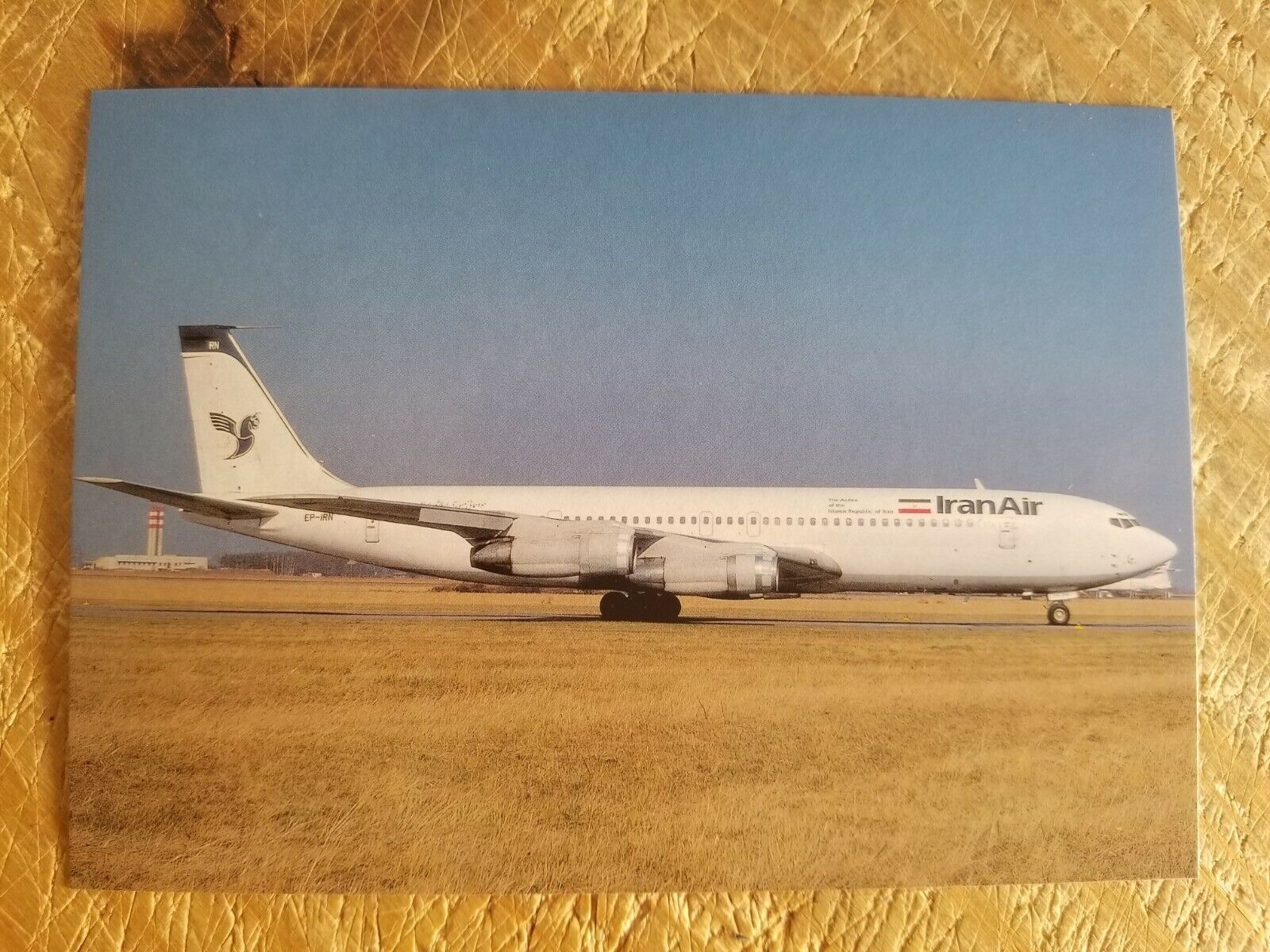 IRAN AIR B-707-386C VTG UNUSED POSTCARD*P2