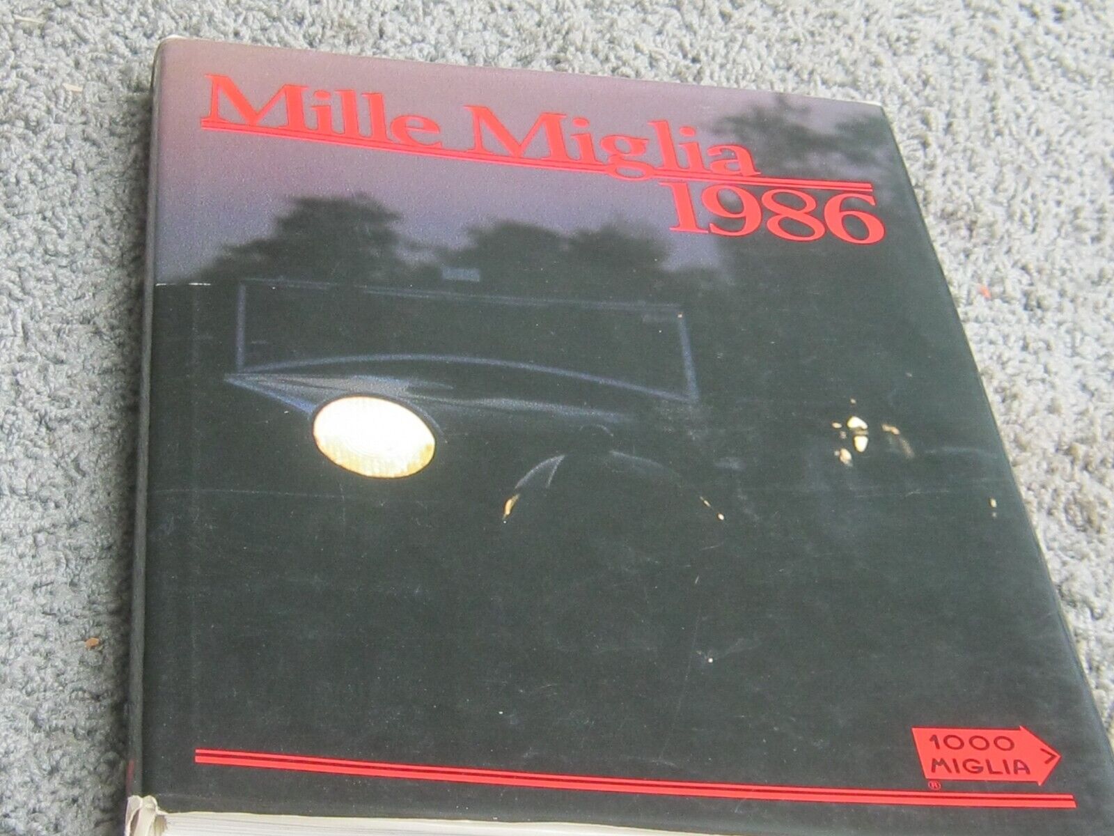 MILLE MIGLIA 1986. Car book published in Italian and English languages