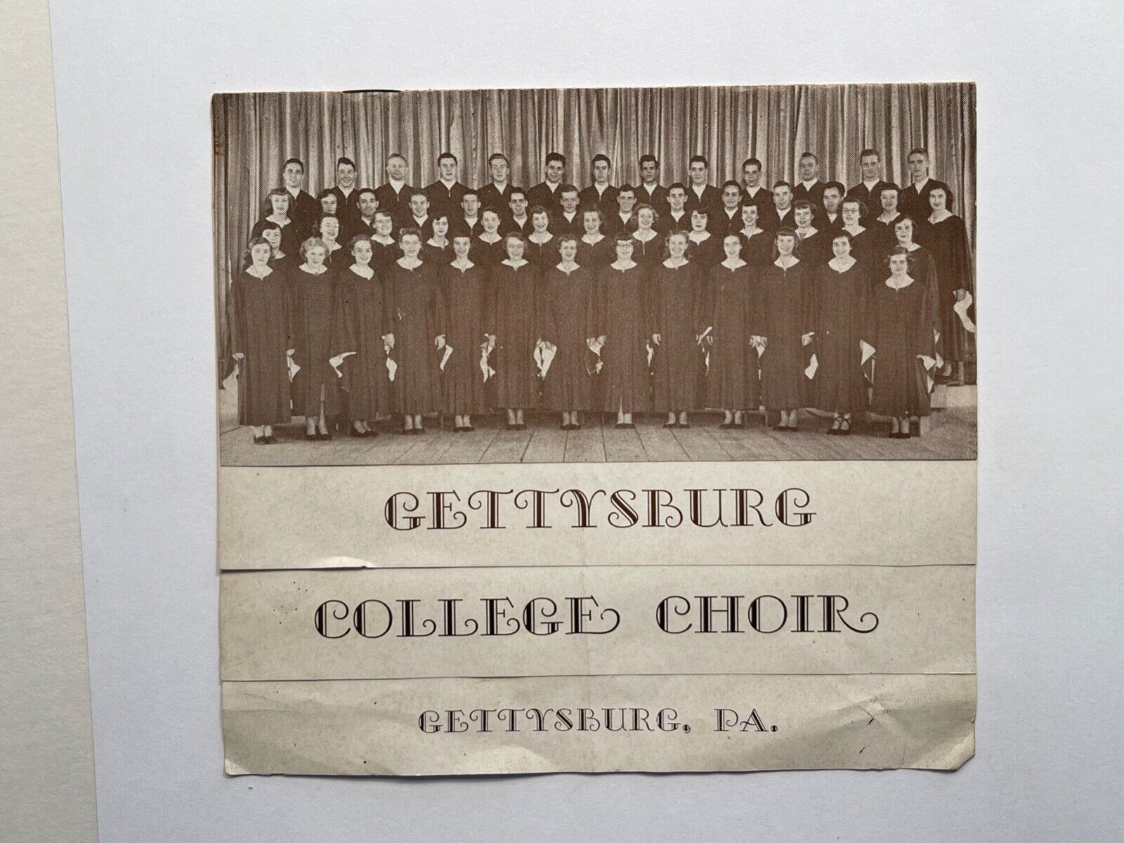 1949 Gettysburg College Choir Concert Program (Gettysburg, Pennsylvania)