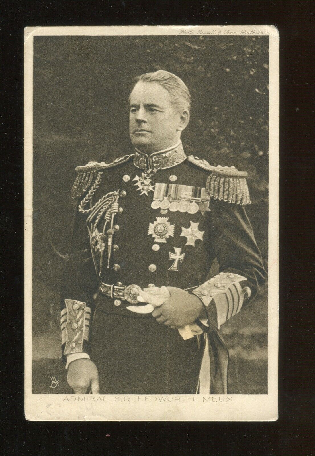 Admiral ,Sir Hedworth Meux, Vintage postcard