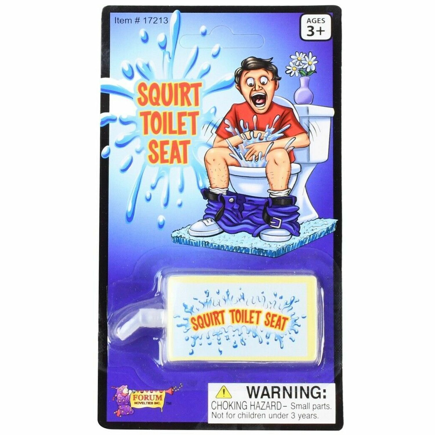Toilet Seat Water Squirt Prank Funny Practical Joke Bathroom Novelty Gag Gift