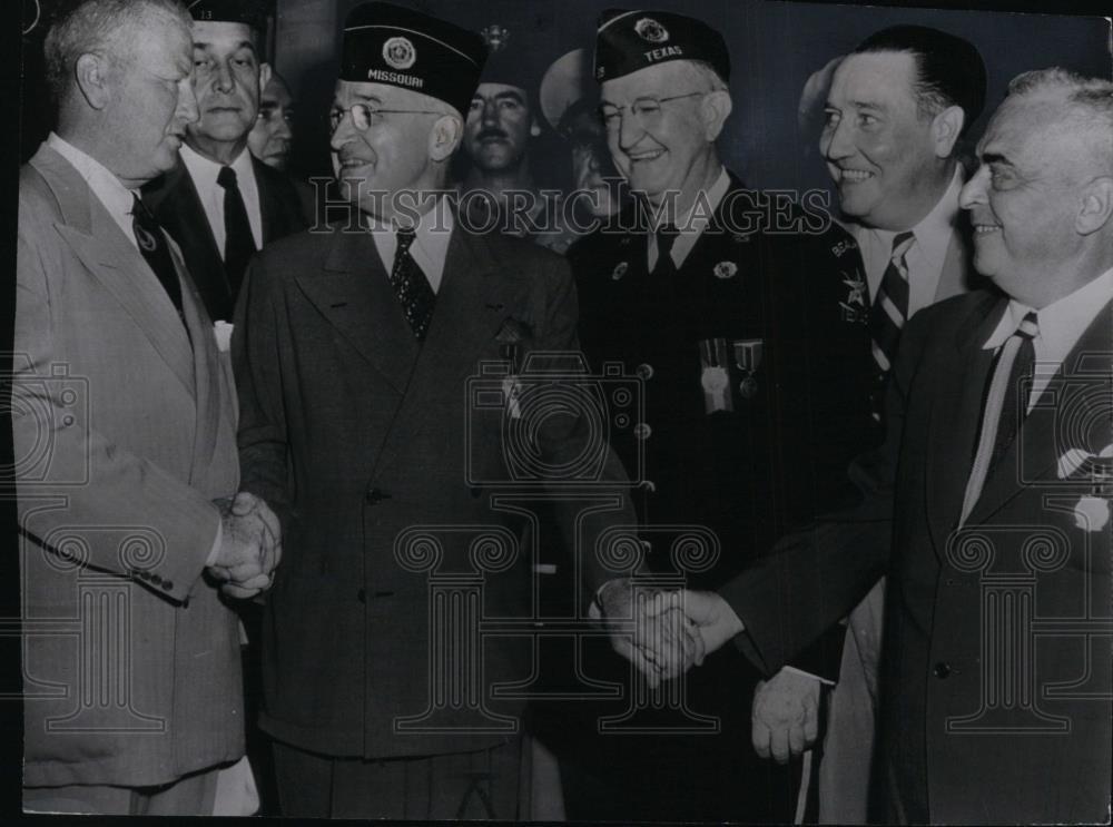 1949 Press Photo Pres Truman to address 31st National American Legion Convention