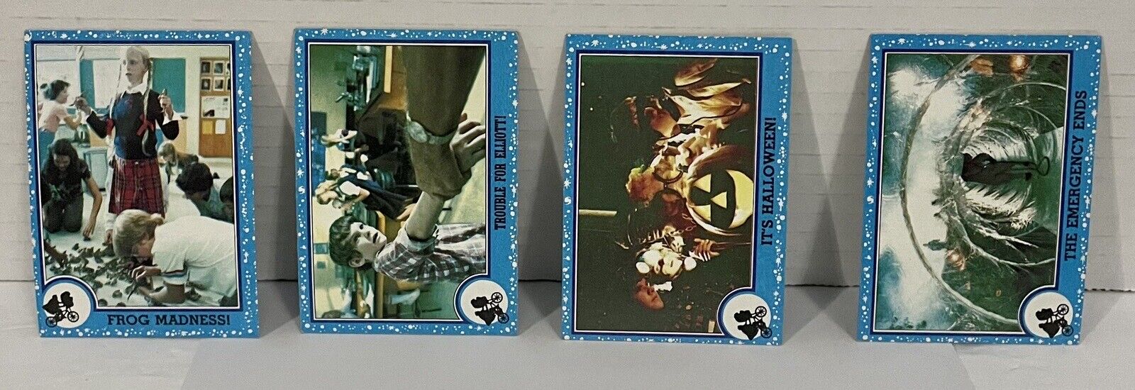 1982 Topps ET The Extra Terrestrial Movie Trading Cards Lot Of 4 # 31,33,41 & 58