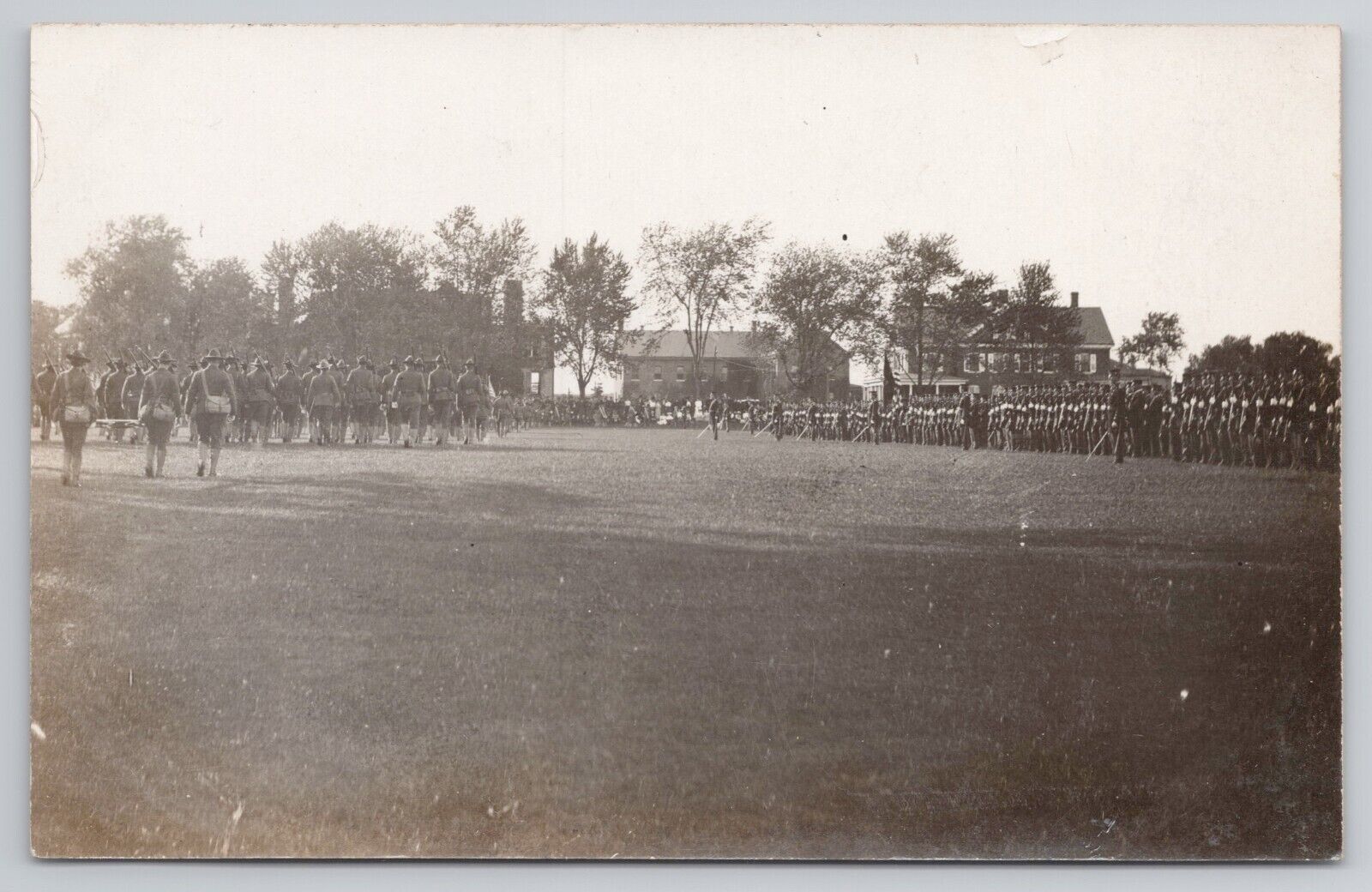 RPPC Fort George Wright Spokane, Washington Parade Ground Postcard Army V*