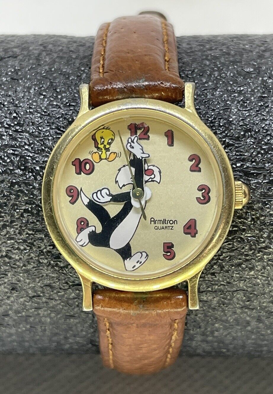 Vintage Looney Tunes Sylvester Tweety Armitron Watch Warner Bros 1989 Untested