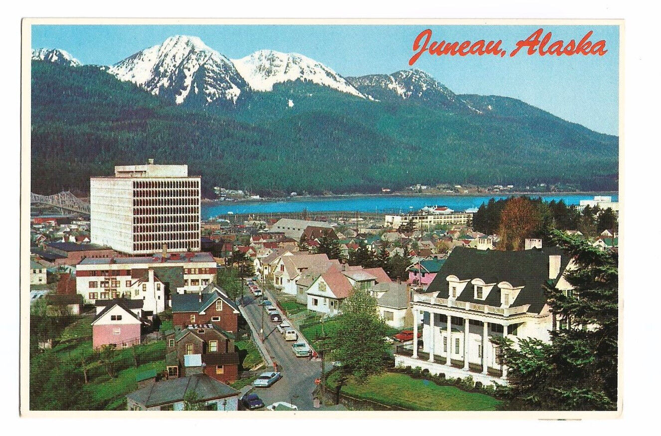 Juneau AK Postcard Alaska Downtown