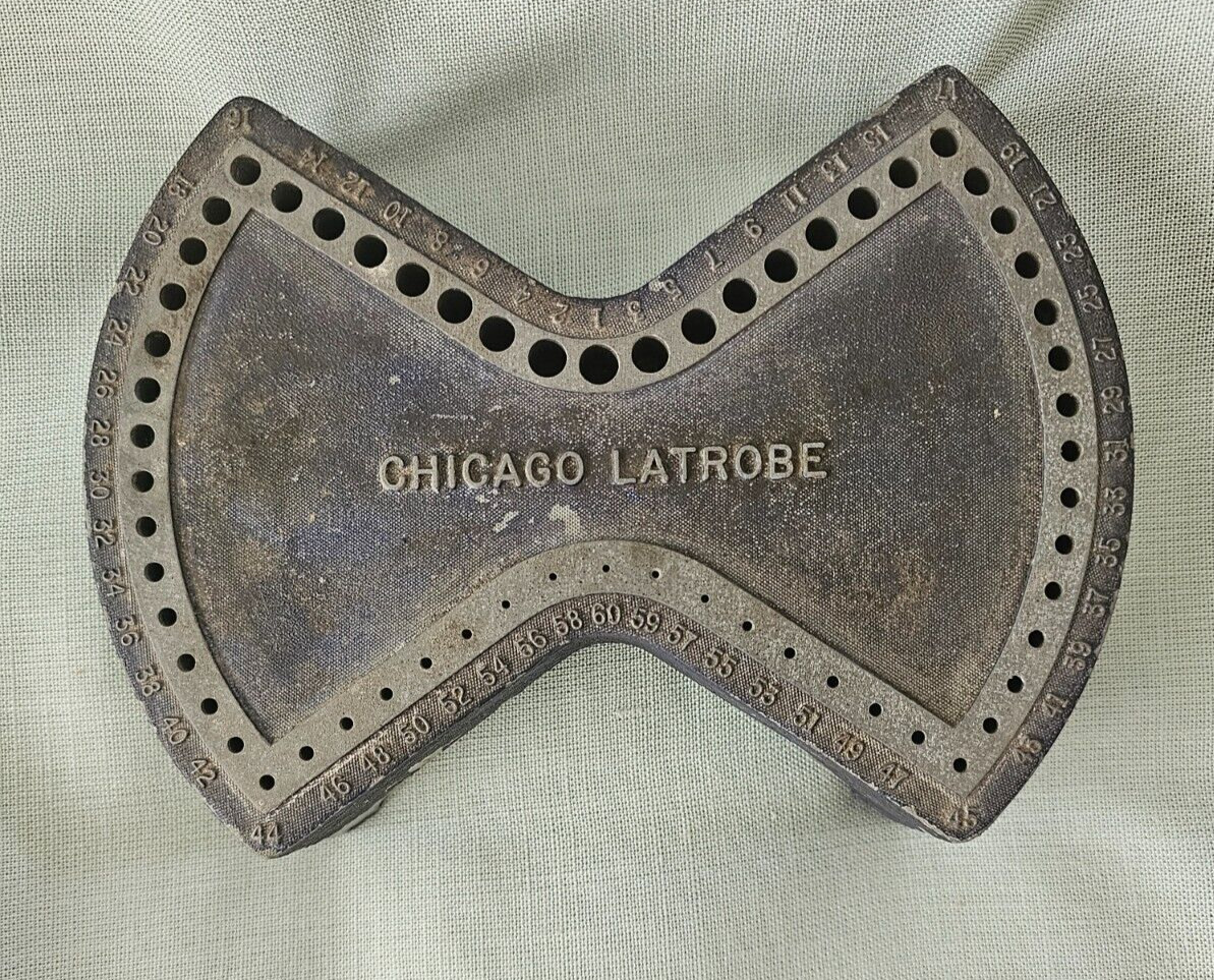 Scarce Antique CHICAGO LATROBE DRILL BIT INDEX BASE Holder