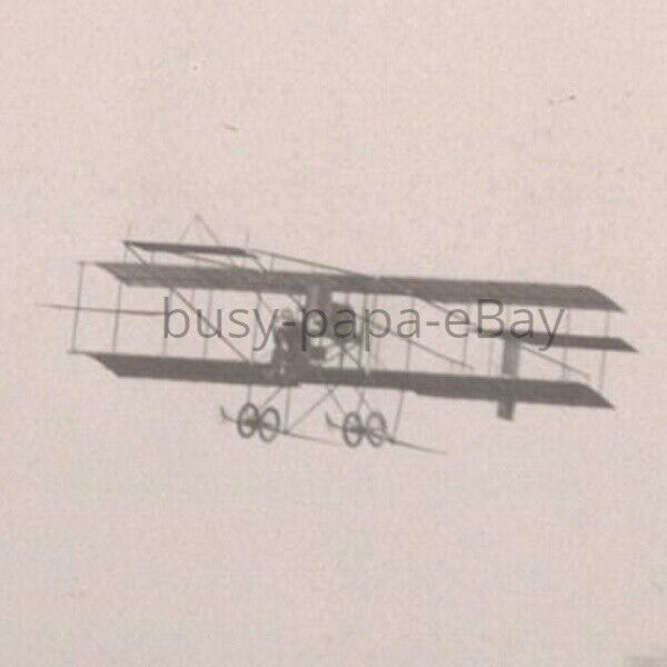 1910 RPPC Aviator William Evans Flight Skidmore Punkin Airplane Show Postcard