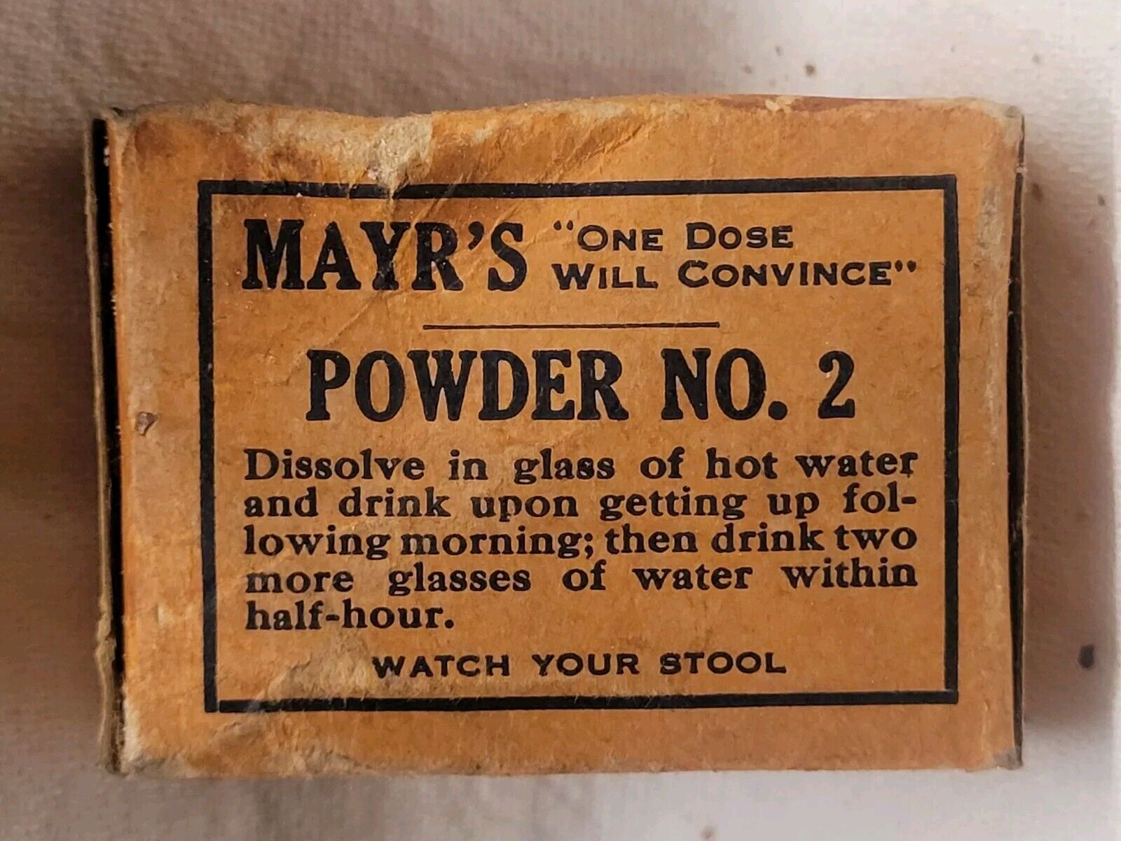 Vintage Mayr's Powder Original Box