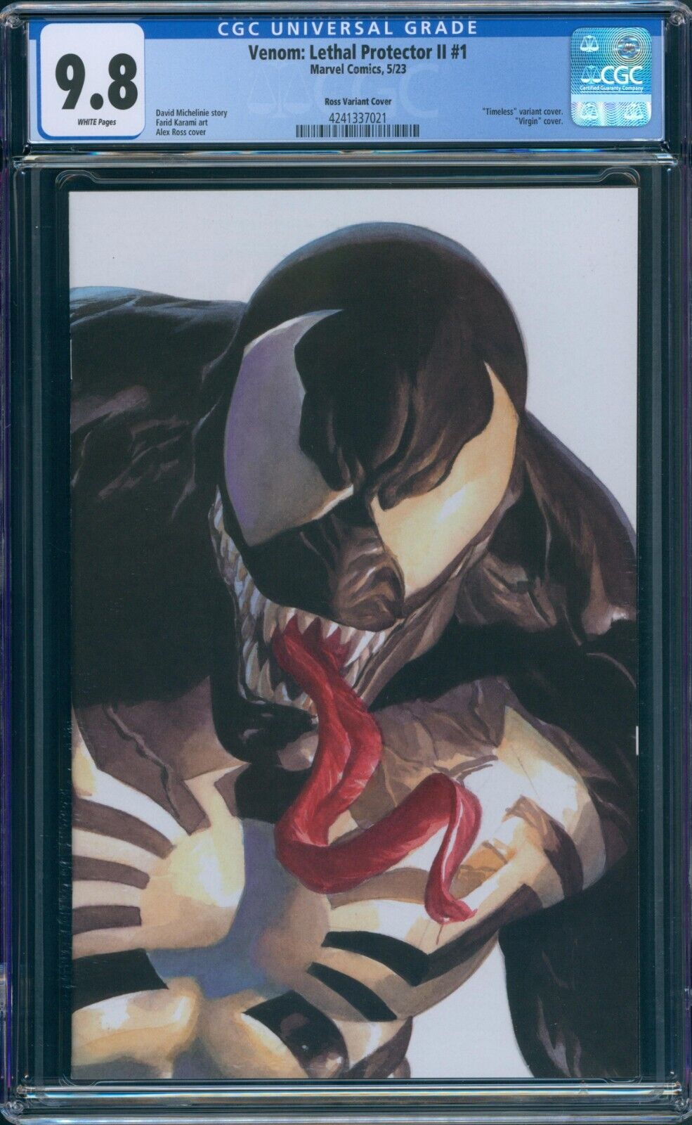 Venom Lethal Protector II (2) #1 CGC 9.8 Alex Ross Timeless Virgin Variant 2023