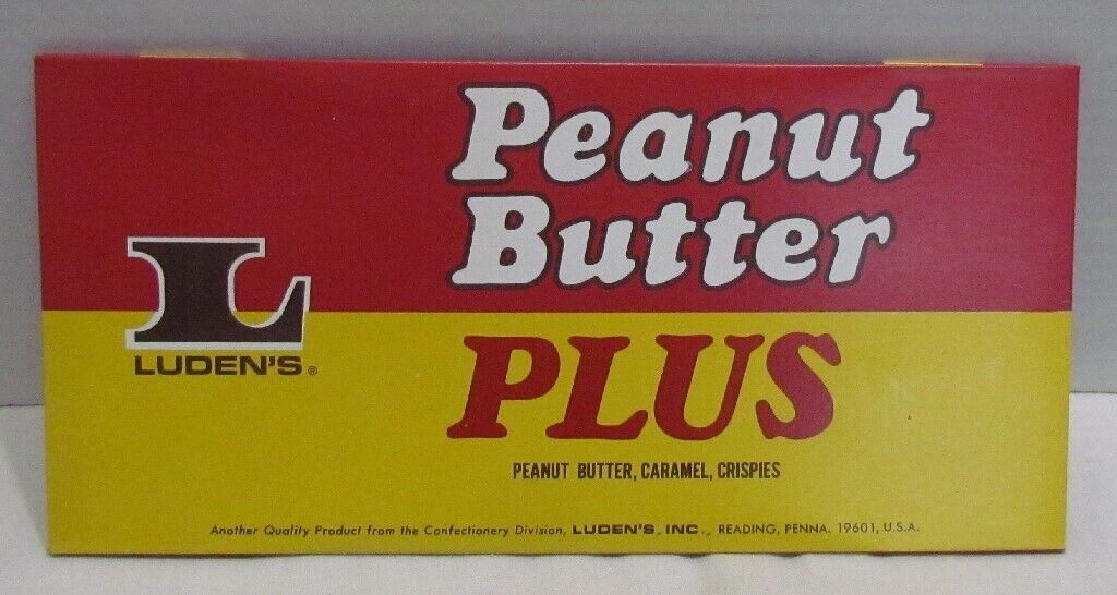 Vintage Luden\'s Peanut Butter Plus Display Box