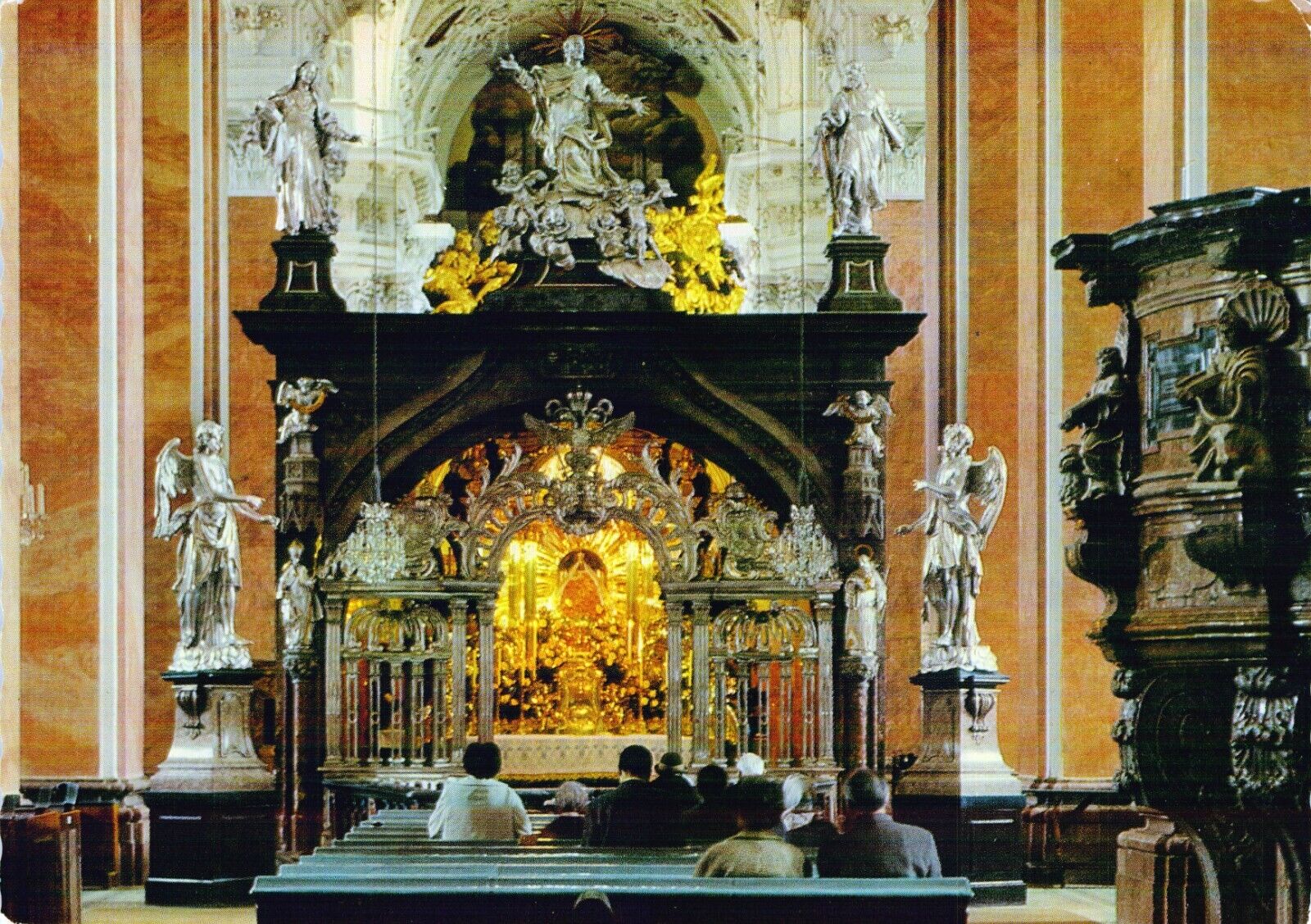VTG Postcard Wallfahrtskirche Mariazell, Austria,  Church Interior, Unposted M3