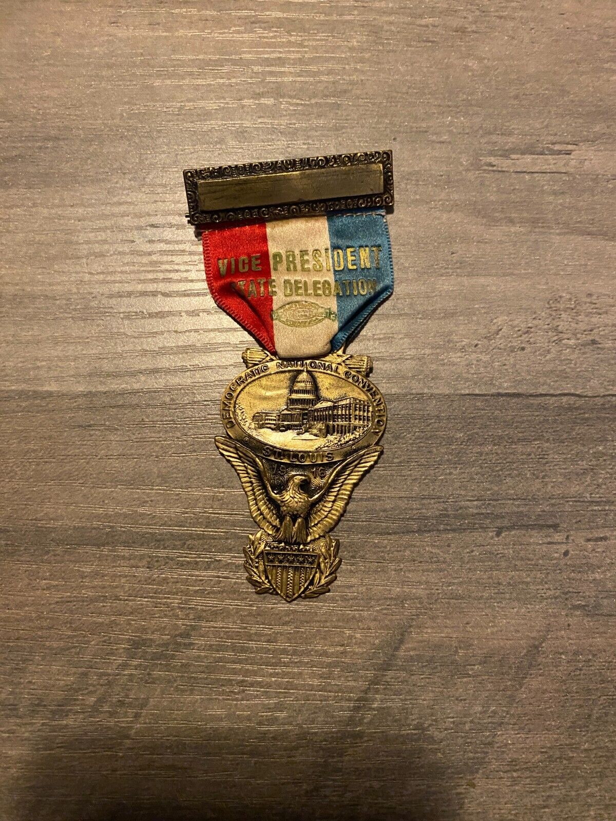 1916 Democratic National Convention Vice President State Delegation Badge Pin