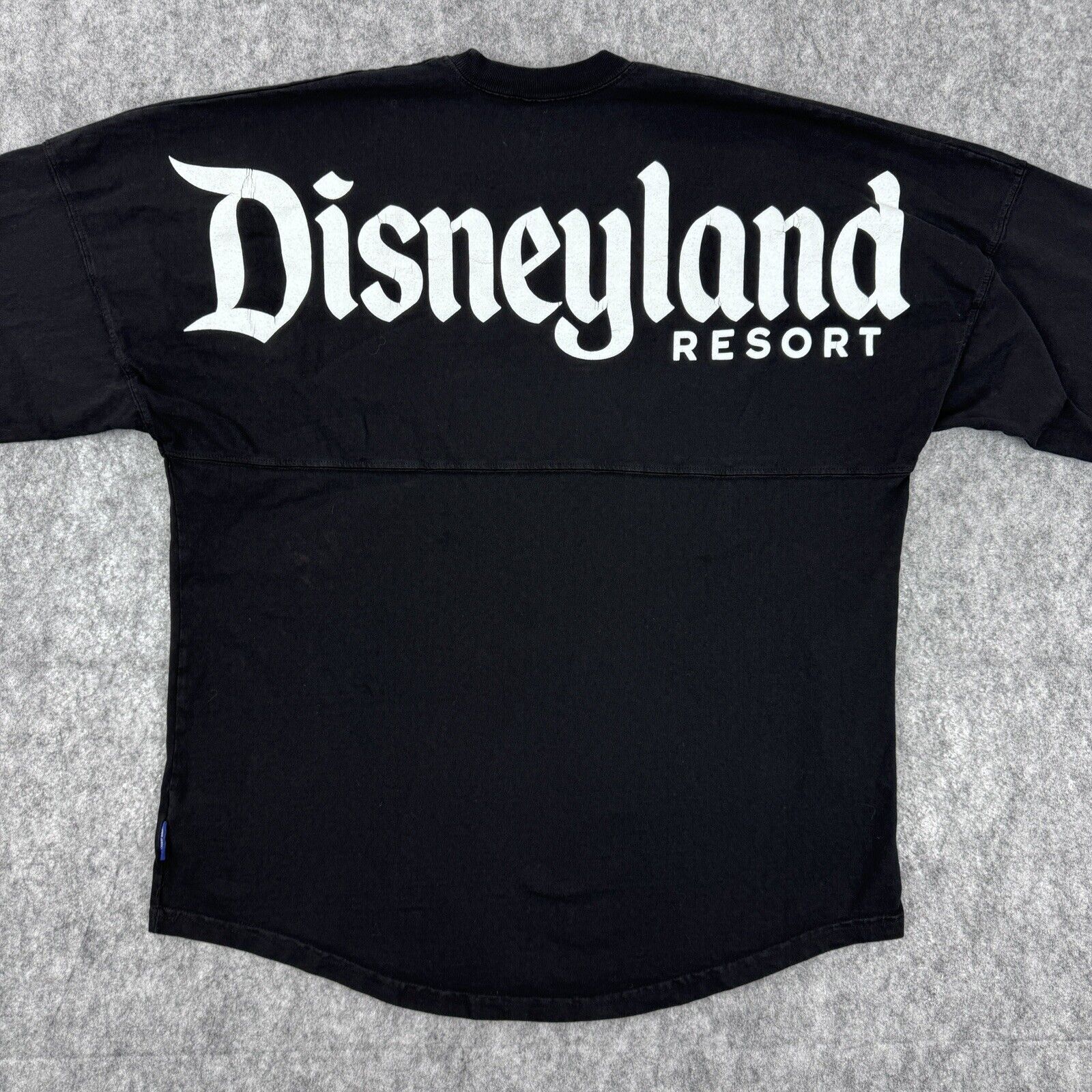 Disneyland Resort Spirit Jersey Medium Black White Spell Out Adult Parks