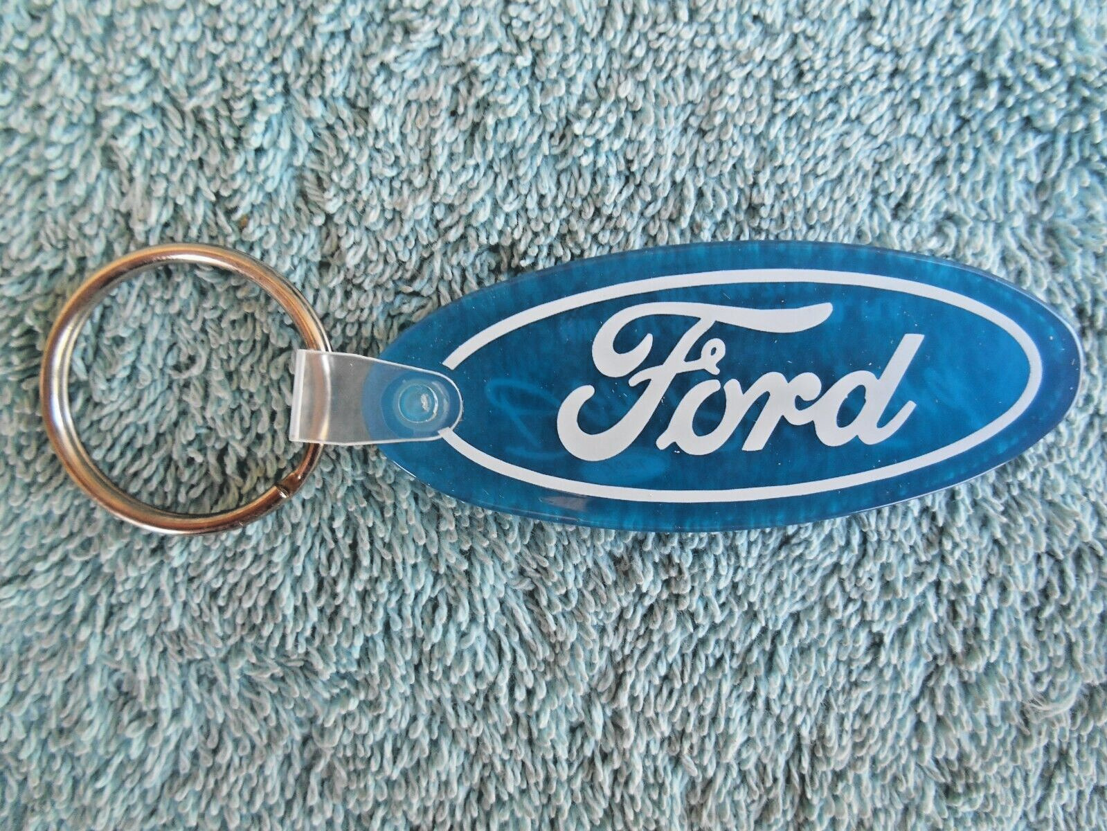 FORD BLUE OVAL RUBBER KEY CHAIN - DON REID FORD MAITLAND, FLORIDA ADVERTISEMENT