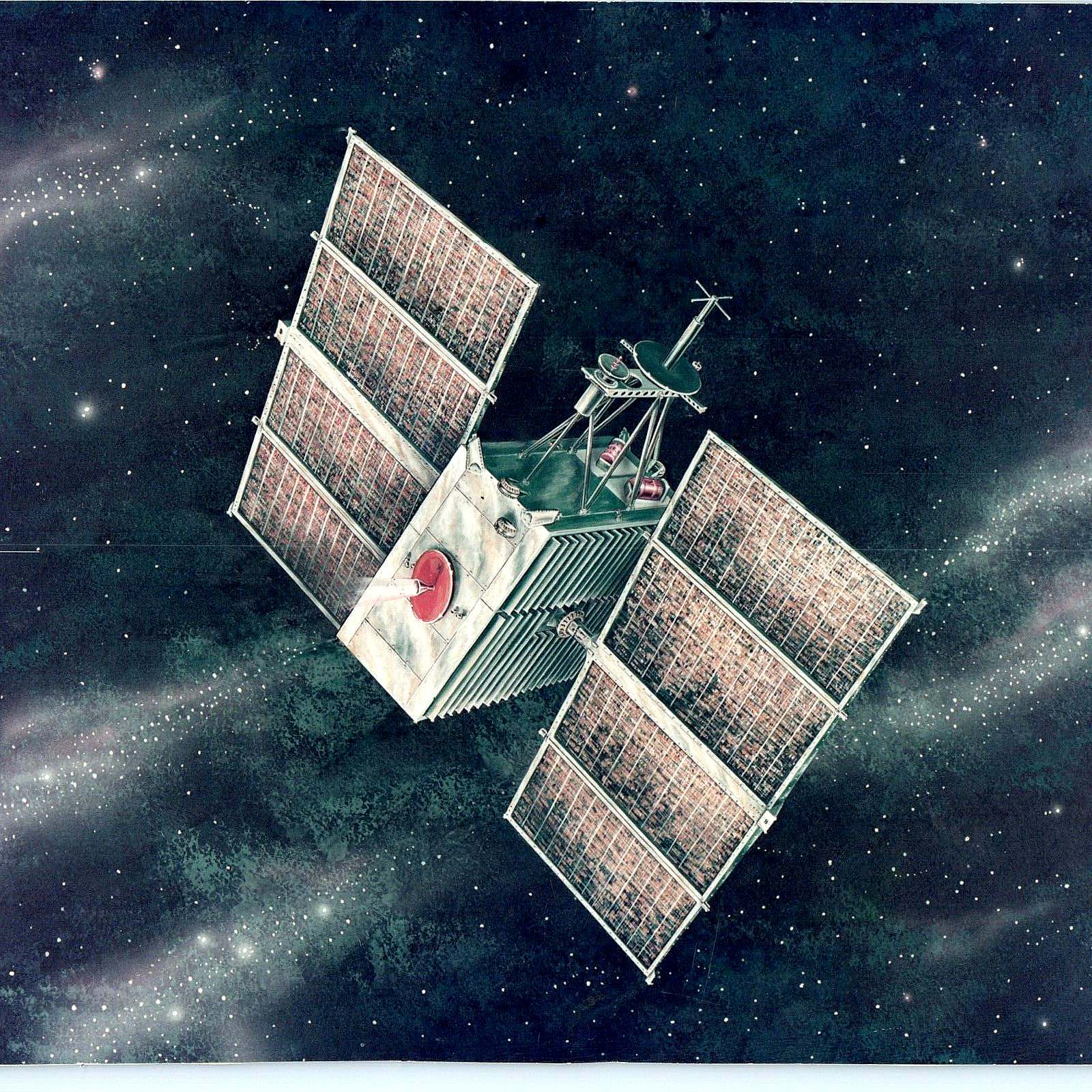 c1960s Unknown Space Satellite Illustration 10\