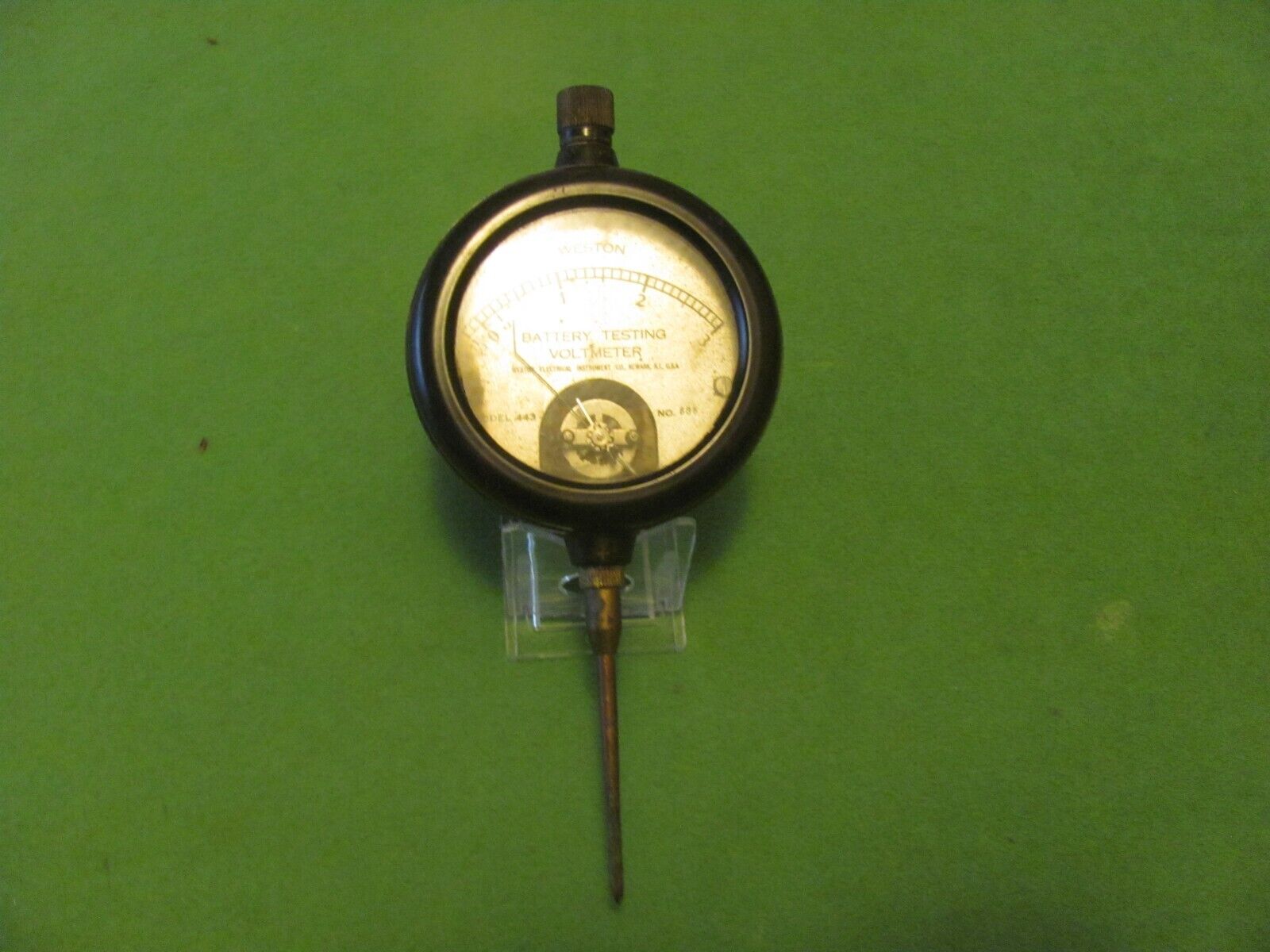 Vintage WESTON Battery Testing Voltmeter - Model 443. No.885.