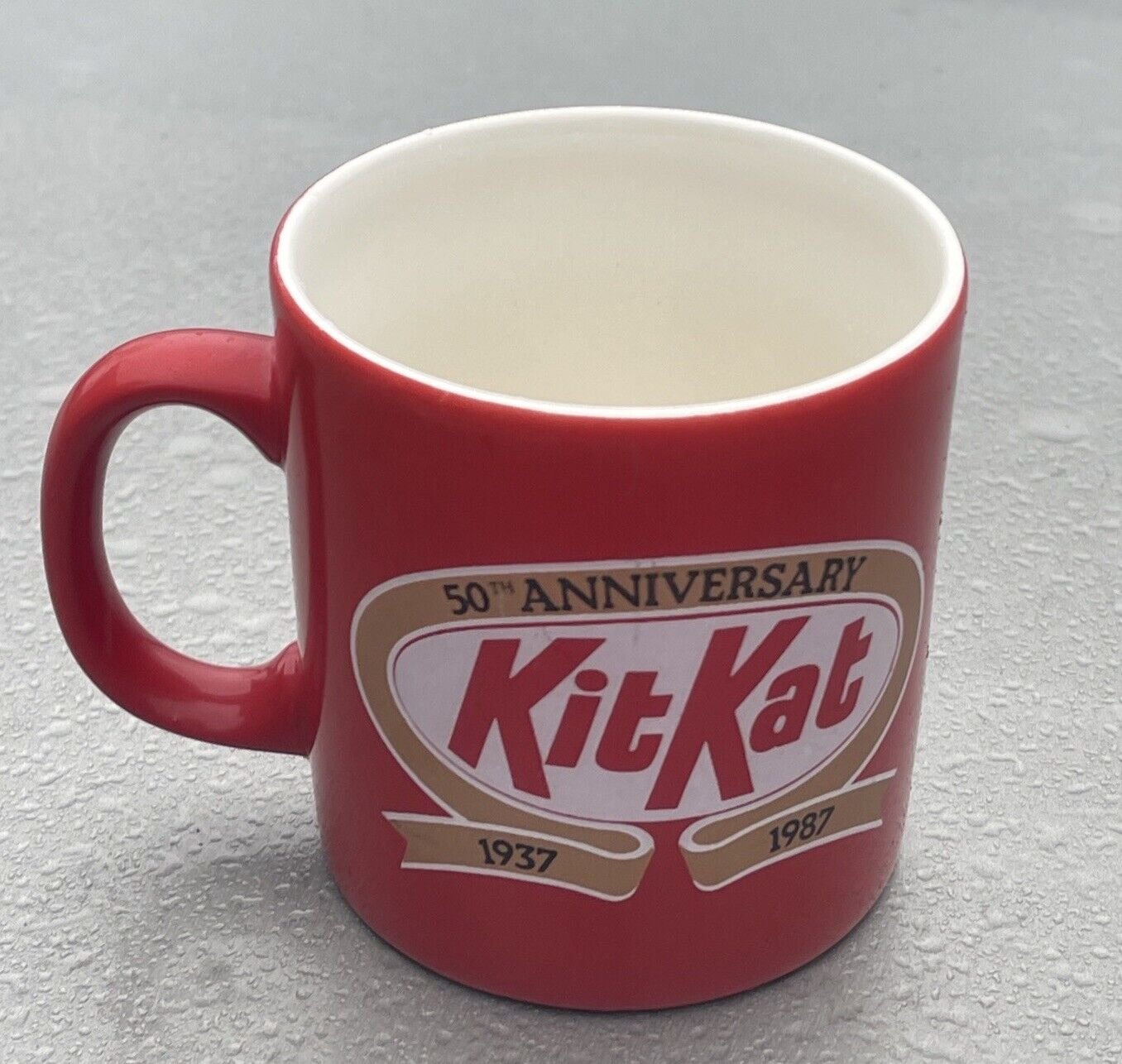 Vintage FTC 50th Anniversary 1937-1987 Kit Kat Coffee Cup Mug