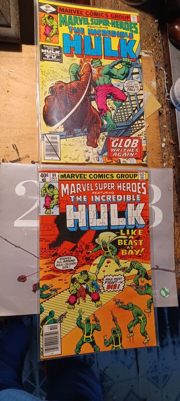 Lot #36...Two Vintage Hulk...comic books..1979.