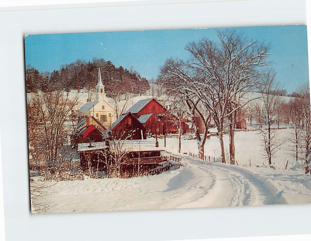 Postcard First Snowfall Winter Scene