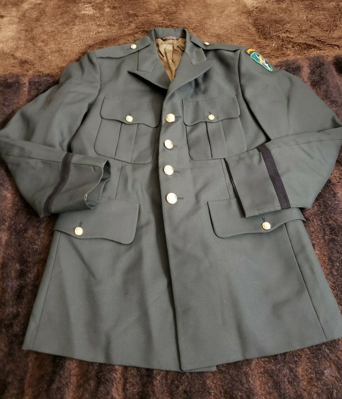 Bremen Bowdon Mens Size 41 Green Long Sleeve US Military Service Uniform Jacket