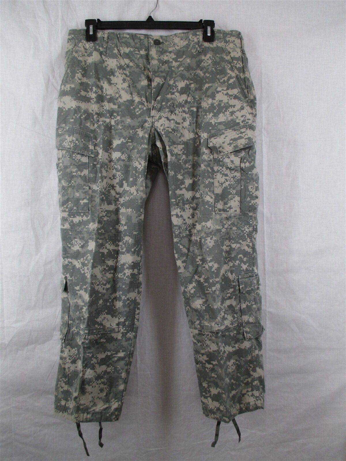 ACU Pants/Trousers Large Regular USGI Digital Camo Cotton/Nylon Ripstop Army 
