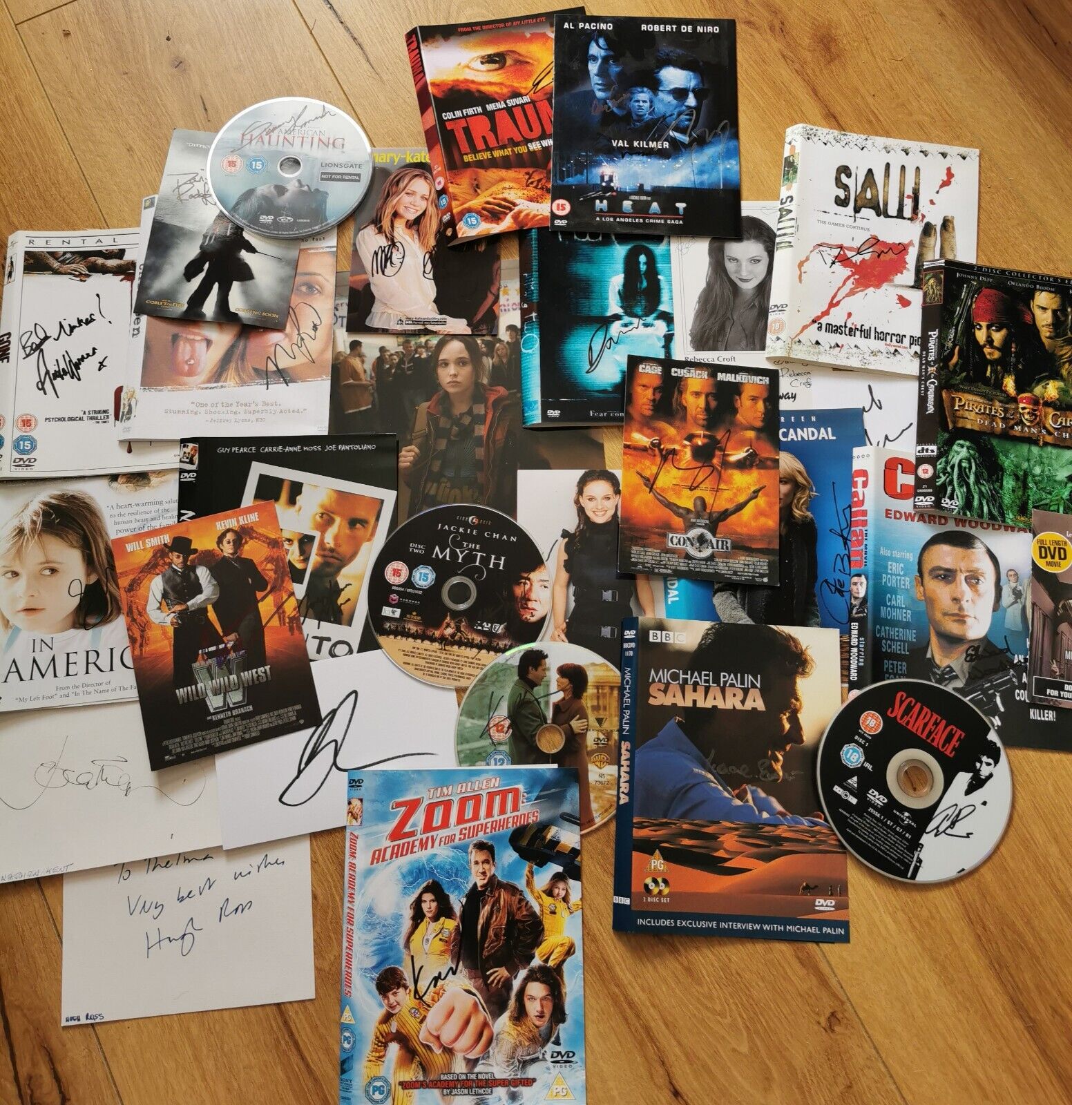 Autograph Collection Job Lot  Signed Keanu REEVES, Al Pacino, Daniel Radcliffe 