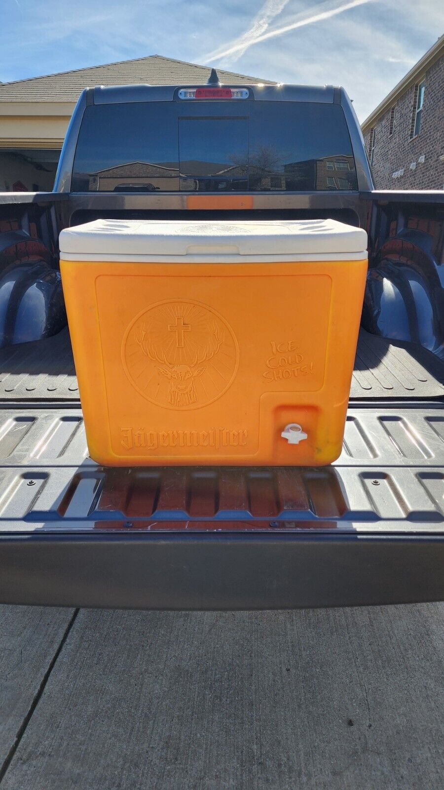 Jagermeister 2 Bottle Shot Cooler Tap Dispenser Ice Cold Shots - Orange 