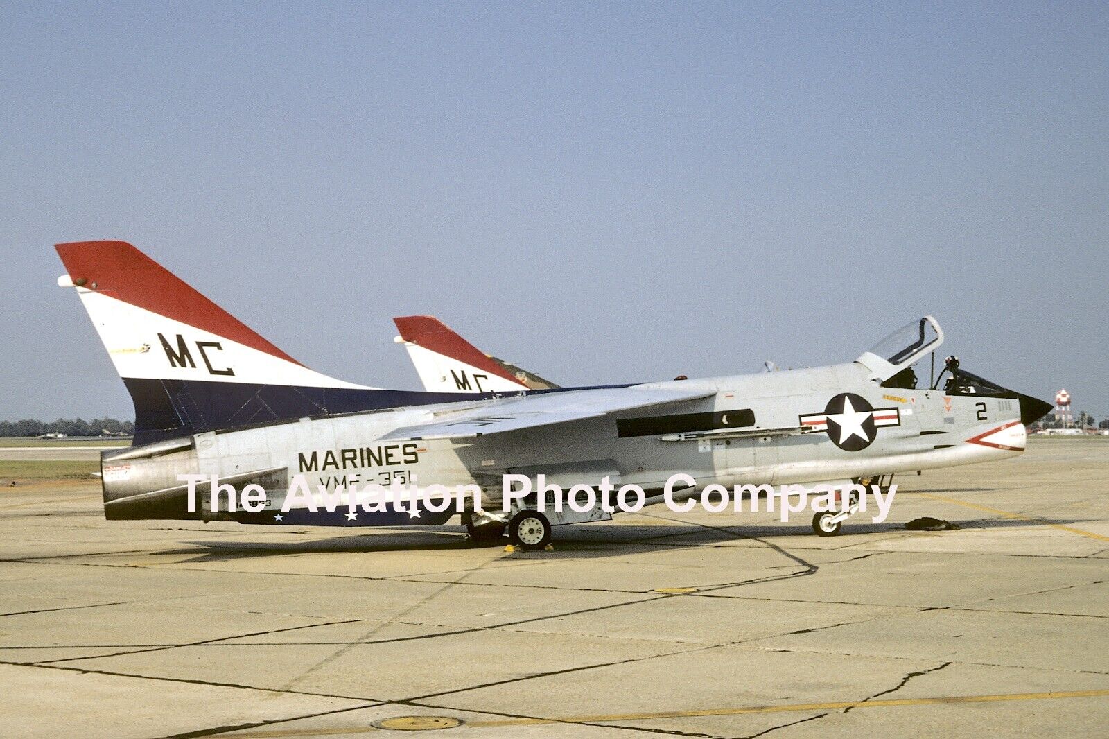 US Marines VMF-351 Chance F-8K Crusader 146963/MC-2 (1974) Photograph
