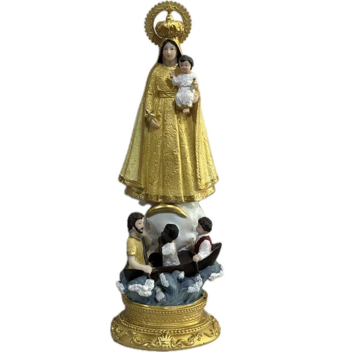 12” Inch Virgen Caridad del Cobre Imagen Our Lady of Charity Statue Figure Gift
