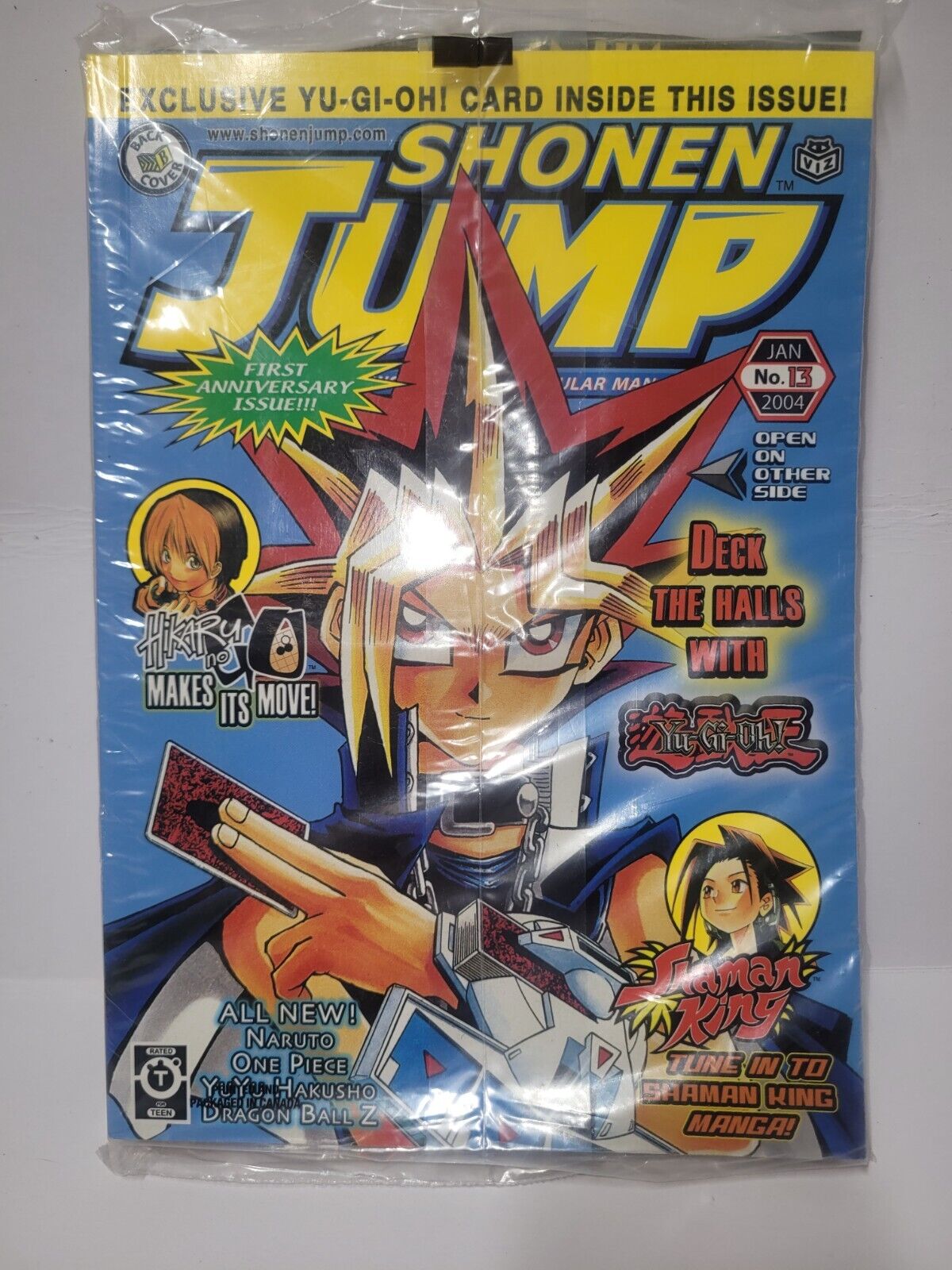 SEALED original 2004 January SHONEN JUMP manga with YU-GI-OH PROMO inside