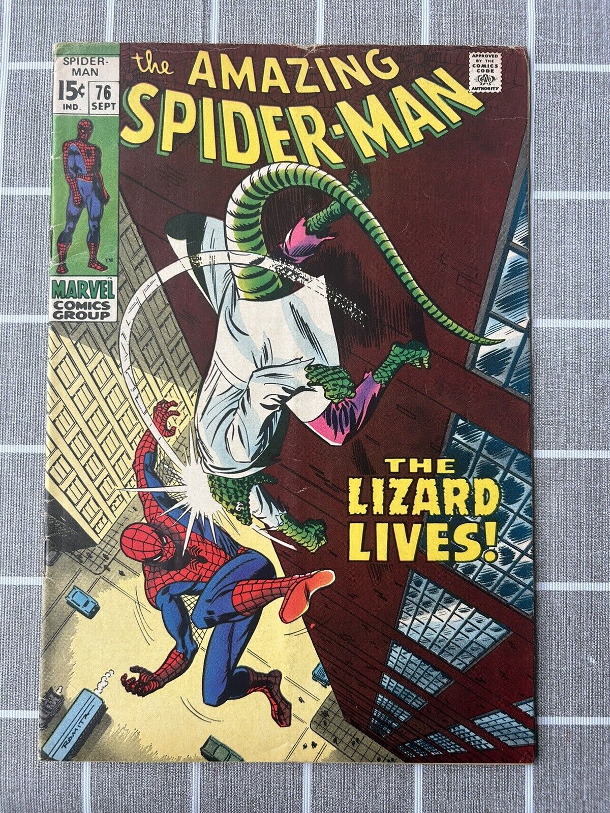 The Amazing Spider Man #76 The Lizard Lives VF- Vintage Marvel 1969