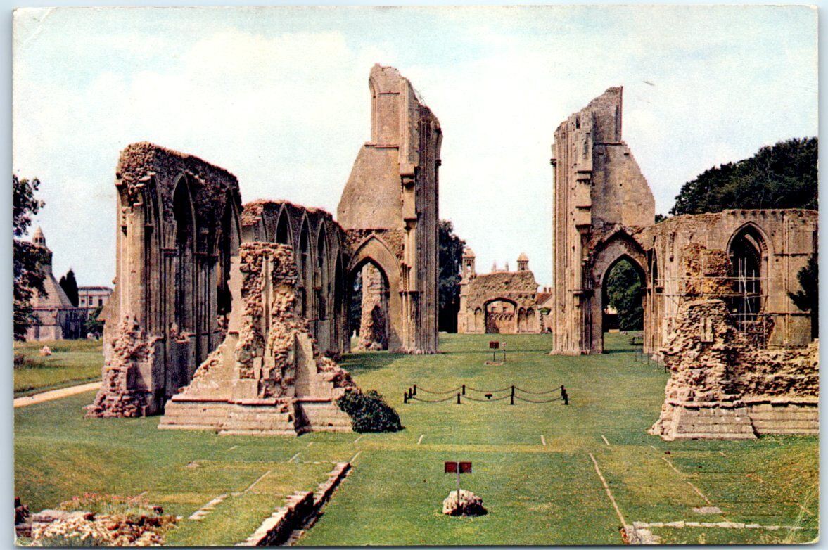 Postcard - Glastonbury Abbey - Glastonbury, Somerset, England